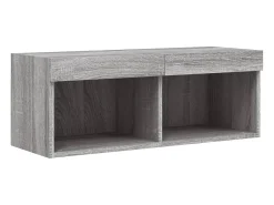 Mano Mueble para TV con luces LED gris Sonoma 80x30x30 cm