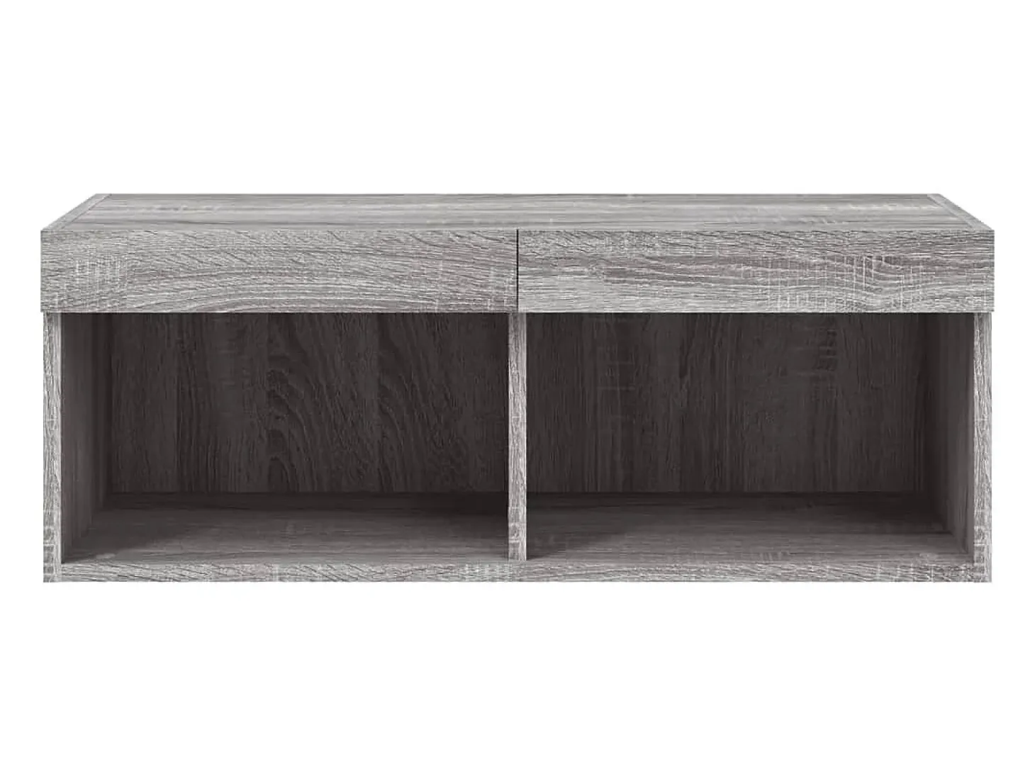 Mano Mueble para TV con luces LED gris Sonoma 80x30x30 cm