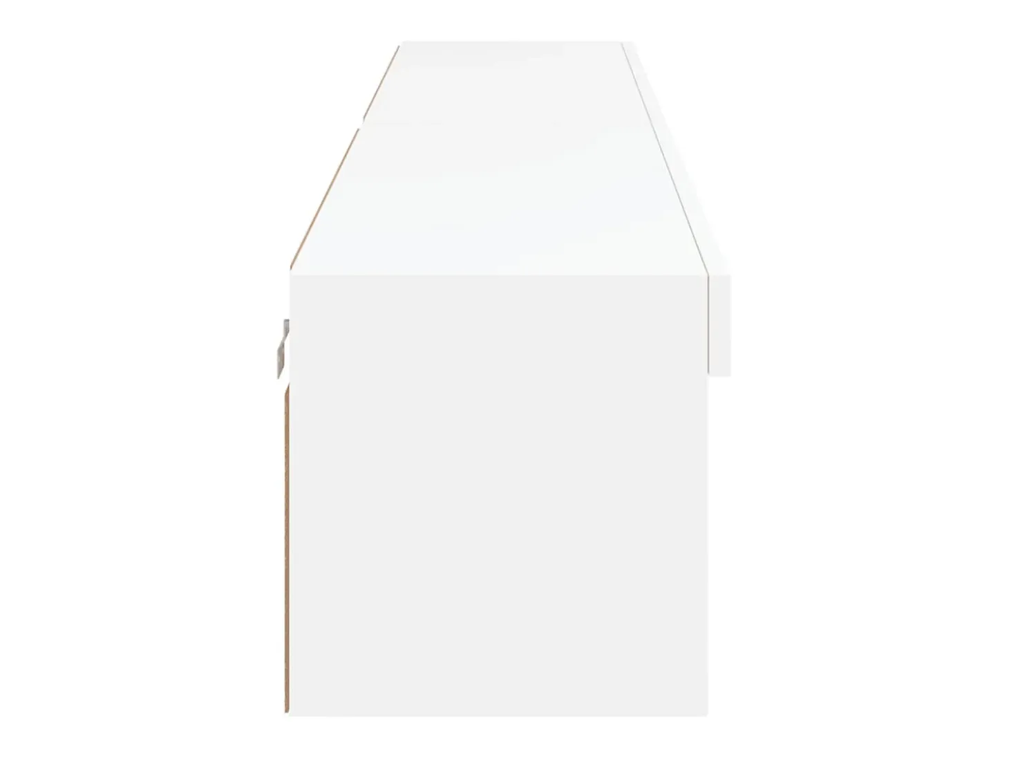 Mano Muebles de TV con luces LED 2 uds blanco 100x30x30 cm