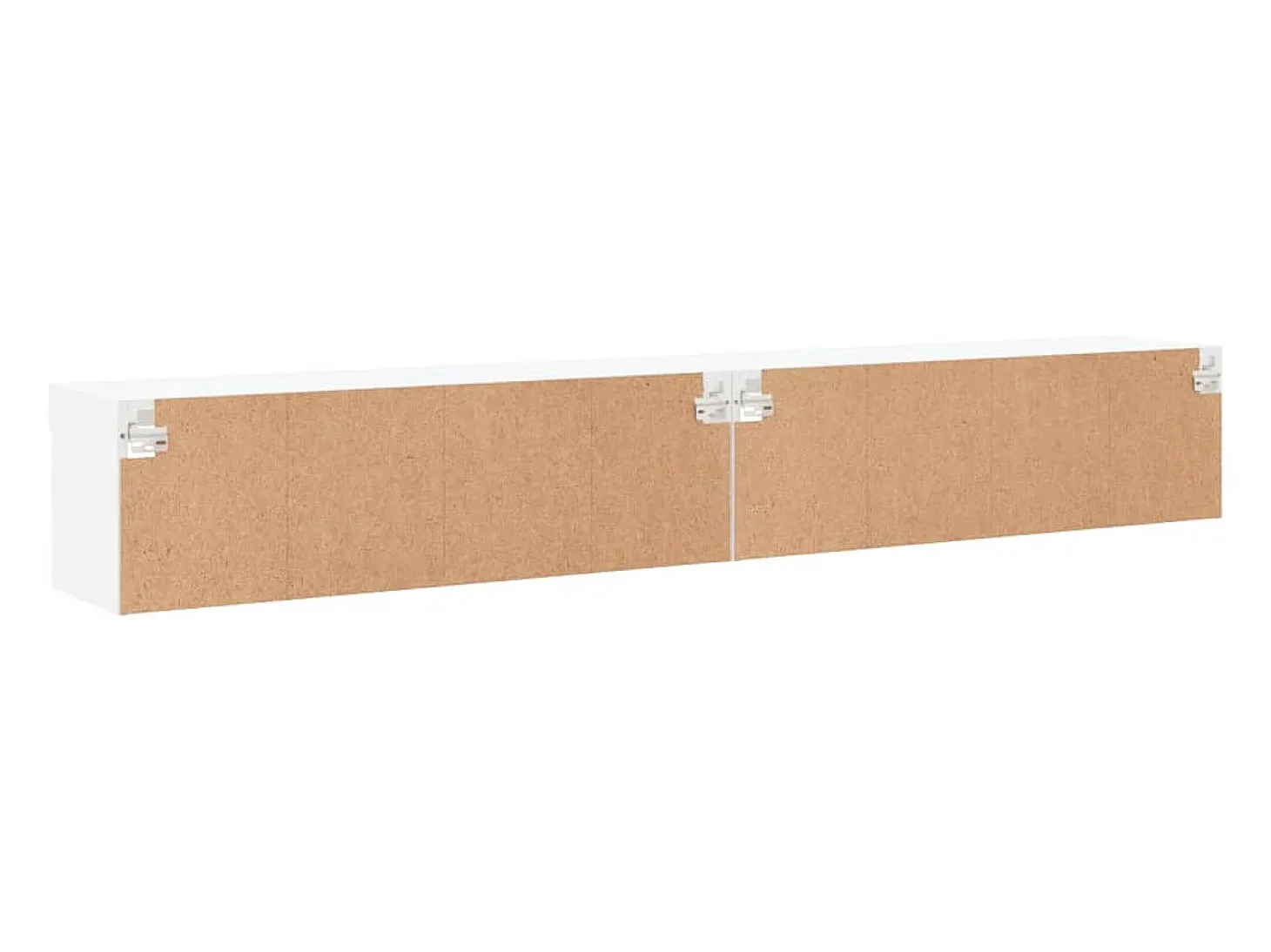 Mano Muebles de TV con luces LED 2 uds blanco 100x30x30 cm