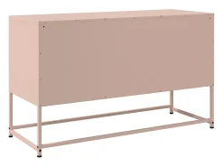María Luz Mueble para TV de acero rosa 100,5x39x60,5 cm