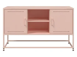 María Luz Mueble para TV de acero rosa 100,5x39x60,5 cm