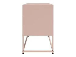 María Luz Mueble para TV de acero rosa 100,5x39x60,5 cm