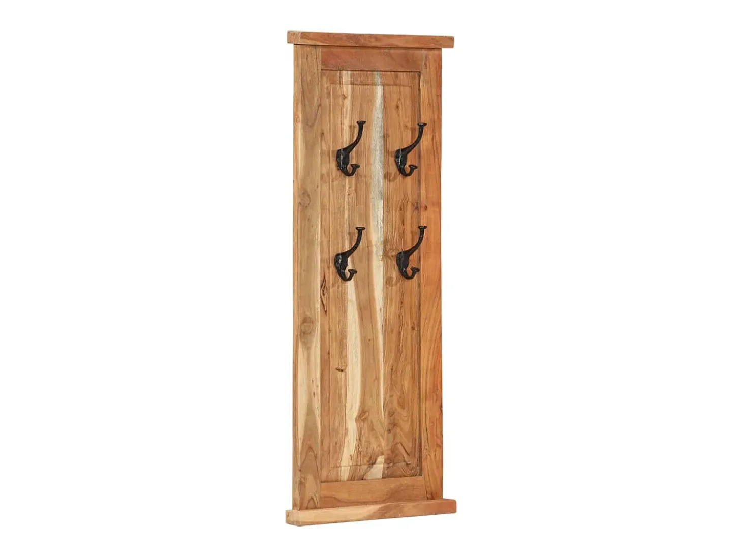 Mâcon Percheros 2 unidades madera maciza de acacia 38x100 cm