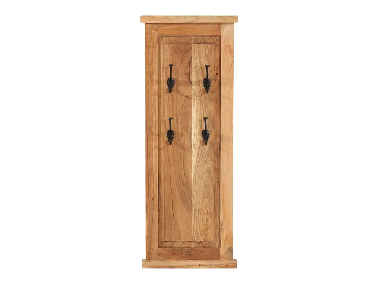 Mâcon Percheros 2 unidades madera maciza de acacia 38x100 cm