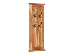 Mâcon Percheros 2 unidades madera maciza de acacia 38x100 cm