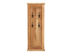 Mâcon Percheros 2 unidades madera maciza de acacia 38x100 cm