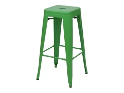 MCW-A73 Taburete de bar de metal (set de 4), verde