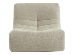 Módulo para sofá modular en borreguito texturizado, 1 plaza beige