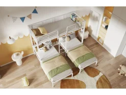 Mecedora con reposabrazos, tejido chenilla beige, asiento espacioso y respaldo ergonómico (71x98,5x97cm)