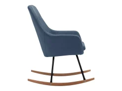 Mecedora de tela azul