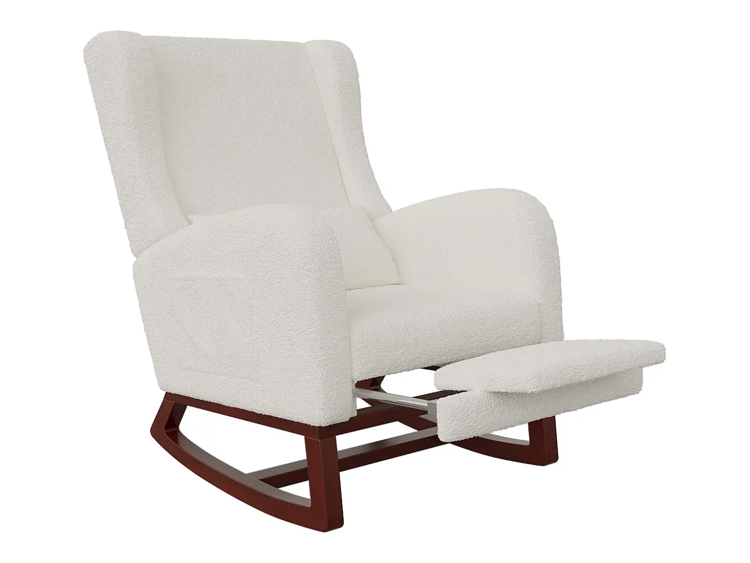Mecedora, Mecedora - Silla con patas retráctiles - Blanca