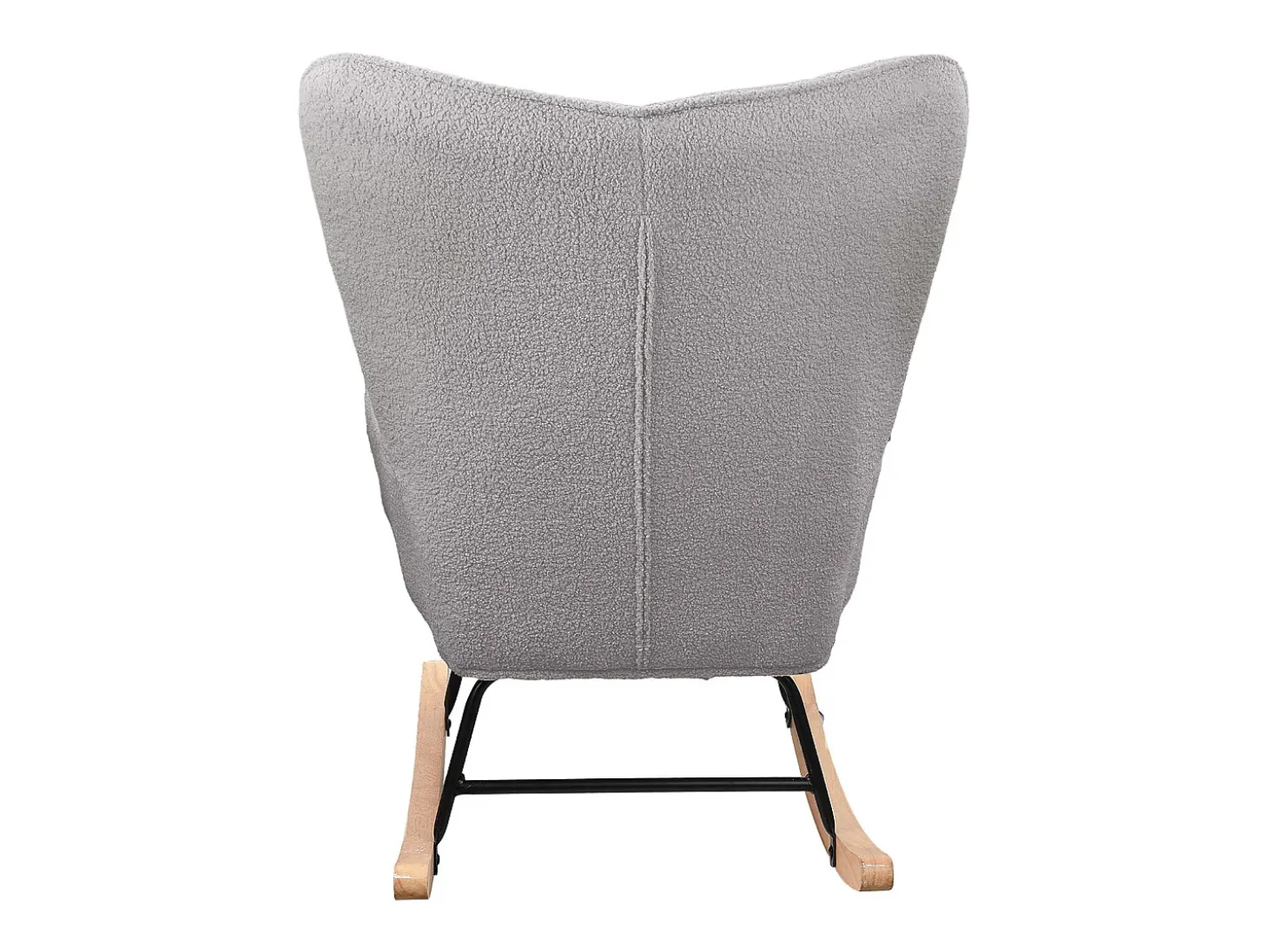 Mecedora para adultos - Mecedora ergonómica para exteriores - Para sala de estar - Jardín - Dormitorio - Gris