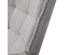 Mecedora para adultos - Mecedora ergonómica para exteriores - Para sala de estar - Jardín - Dormitorio - Gris
