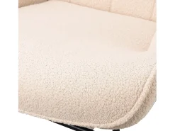 Mecedora para adultos - Mecedora ergonómica para exteriores - Para salón - Jardín - Dormitorio - Beige