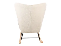 Mecedora para adultos - Mecedora ergonómica para exteriores - Para salón - Jardín - Dormitorio - Beige