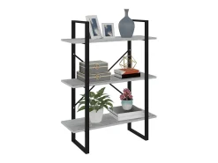 Melvin Dean Estantería madera contrachapada gris Sonoma 80x30x105 cm