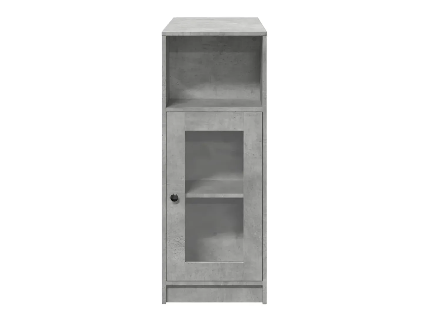 Mesa alta bar con estantes madera gris hormigón 101x40x103,5 cm
