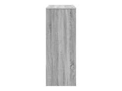 Mesa alta bar con estantes madera gris Sonoma 90x47,5x103,5 cm