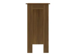 Mesa alta con estante marrón roble 102x50x103,5 cm ES874438