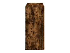 Mesa alta con estante roble ahumado 124x46x103,5 cm