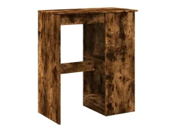 Mesa alta con estantes madera roble ahumado 90x47,5x103,5 cm