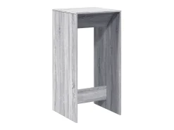 Mesa alta de bar madera ingeniería gris Sonoma 51x50x103,5 cm