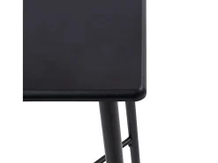Mesa alta de cocina MDF negro 60x60x111 cm