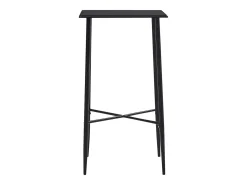 Mesa alta de cocina MDF negro 60x60x111 cm