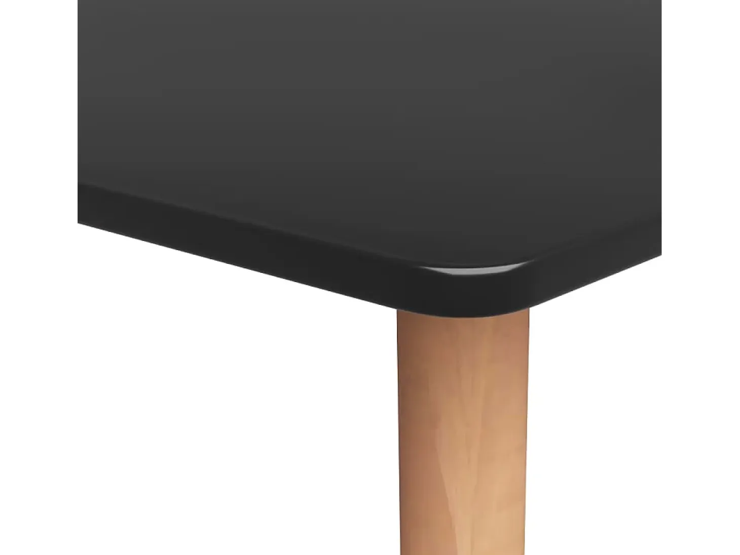 Mesa alta de cocina negro 120x60x105 cm ES542548