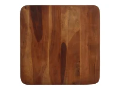 Mesa alta de madera maciza de acacia 60x60x107 cm