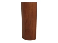 Mesa alta de madera maciza de acacia 60x60x107 cm