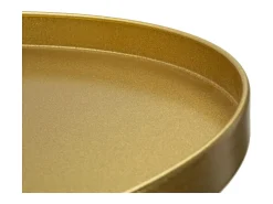 Mesa alta redonda de metal dorado 51x100cm Doha