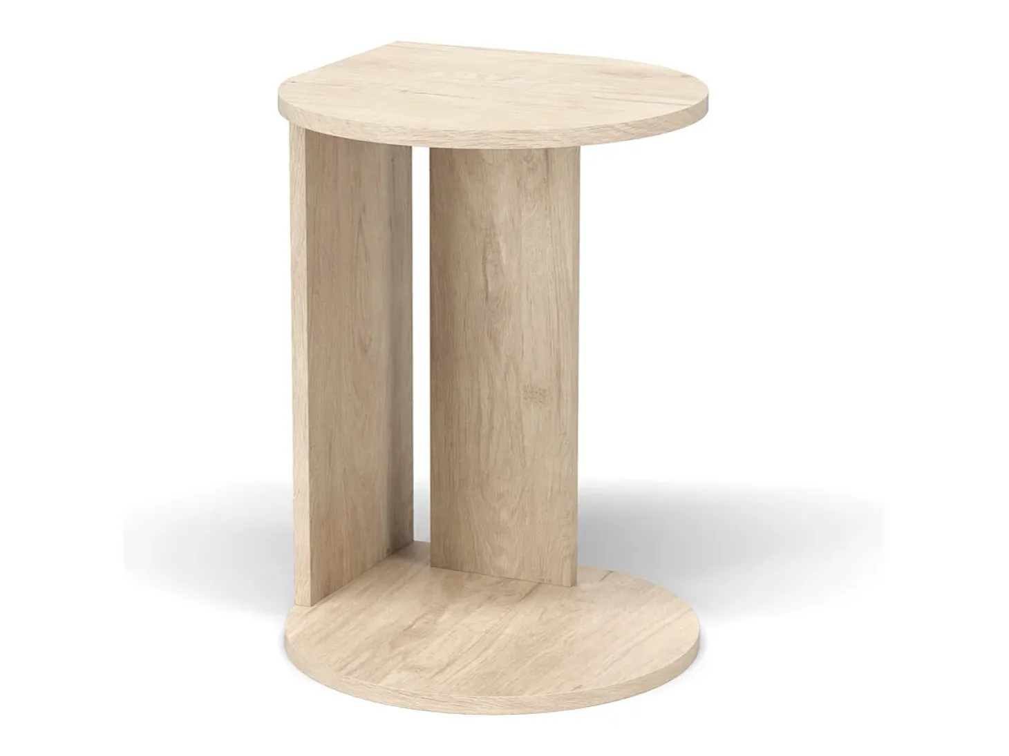 Mesa auxiliar - A62cm x L46cm x P55cm roble claro -Trébol