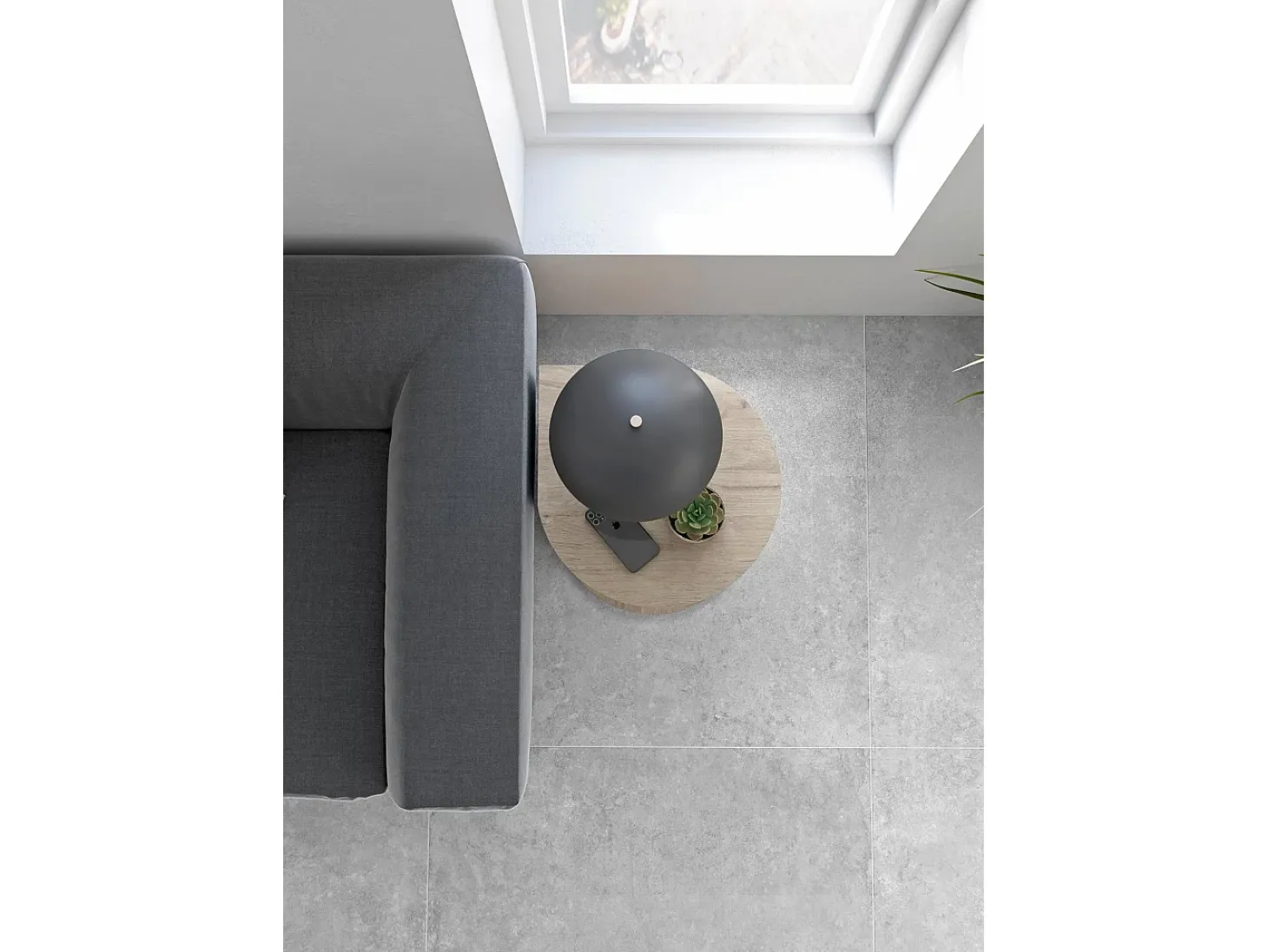 Mesa auxiliar - A62cm x L46cm x P55cm roble claro -Trébol