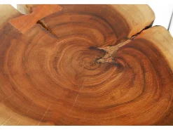 Mesa auxiliar - marrón Madera - 32 x 32 cm - VIVOSSA