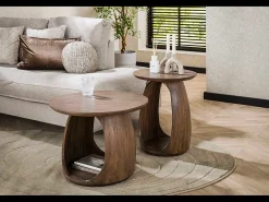 Mesa auxiliar - marrón Madera - 45 x 45 cm - MEVA
