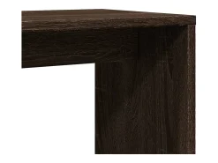 Mesa auxiliar 2 uds madera ingeniería marrón roble 50x30x50 cm