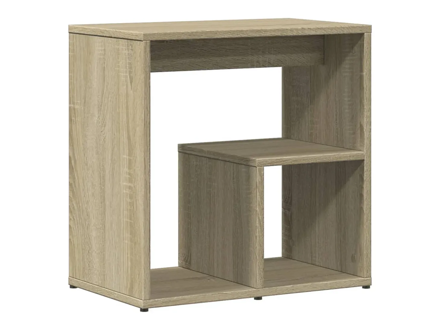 Mesa auxiliar 2 uds madera ingeniería roble Sonoma 50x30x50 cm