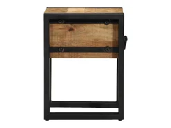 Mesa auxiliar 30 x 30 x 40 cm Madera de mango sólido y metal