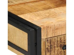 Mesa auxiliar 40 x 40 x 50 cm Madera de mango sólido y metal
