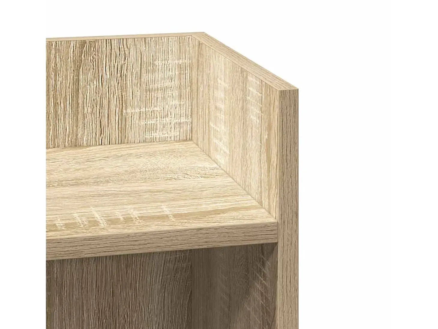 Mesa auxiliar con estante roble sonoma 25,5x27x60 cm