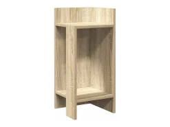 Mesa auxiliar con estante roble sonoma 25,5x27x60 cm