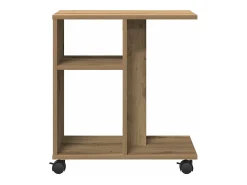 Mesa Auxiliar con estante Roble artisan 50 x 30 x 55 cm