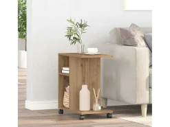 Mesa Auxiliar con estante Roble artisan 50 x 30 x 55 cm