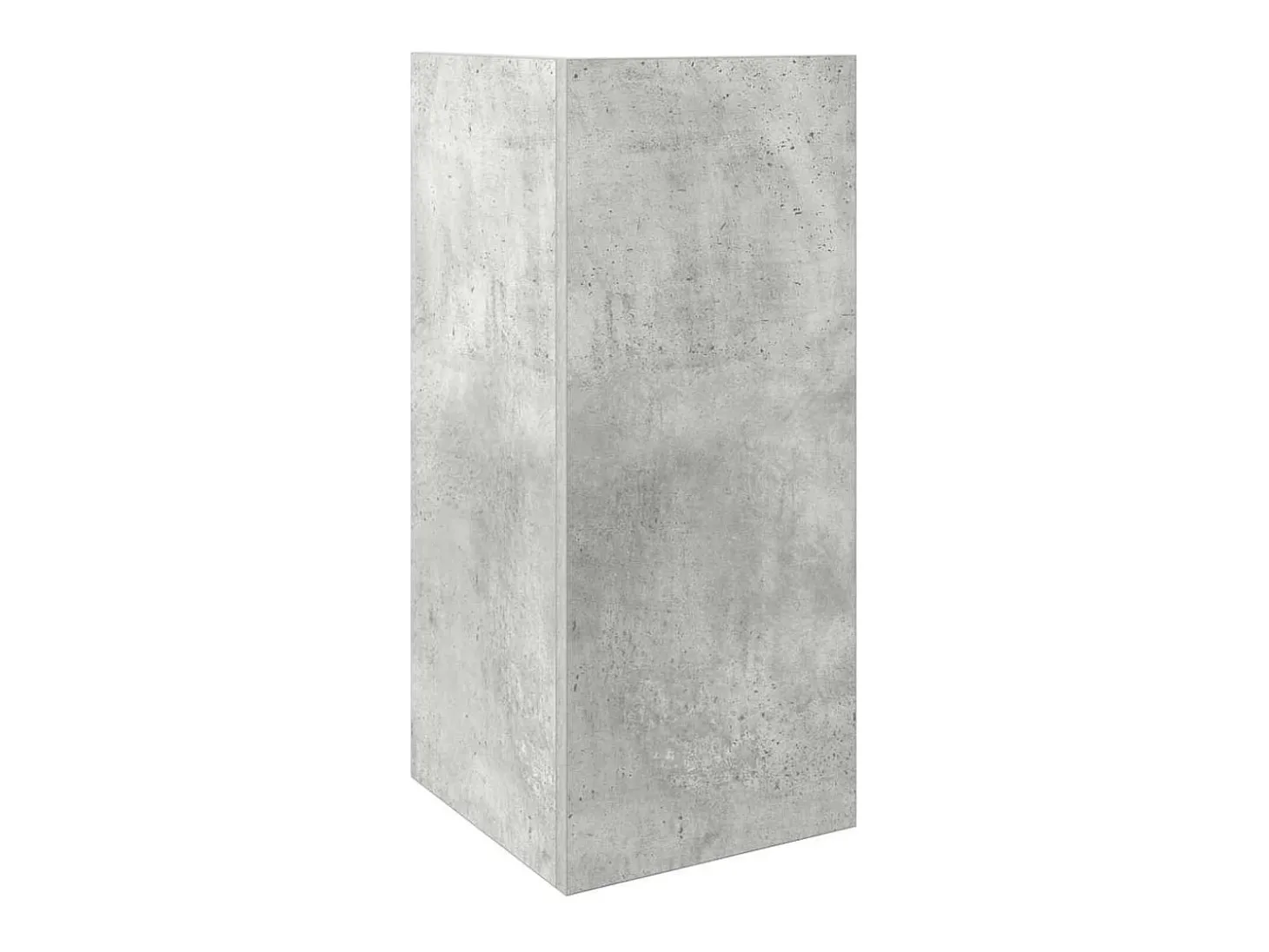 Mesa auxiliar con estante gris hormigón 25,5x27x60 cm