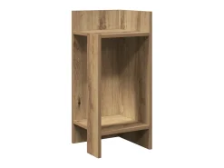 Mesa auxiliar con estante roble artisan 25,5x27x60 cm