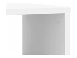 Mesa auxiliar con ruedas madera ingeniería blanco 50x30x55 cm