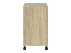 Mesa auxiliar con ruedas madera ingeniería Sonoma 50x30x55 cm