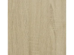 Mesa auxiliar con ruedas madera roble Sonoma 70x35x60 cm